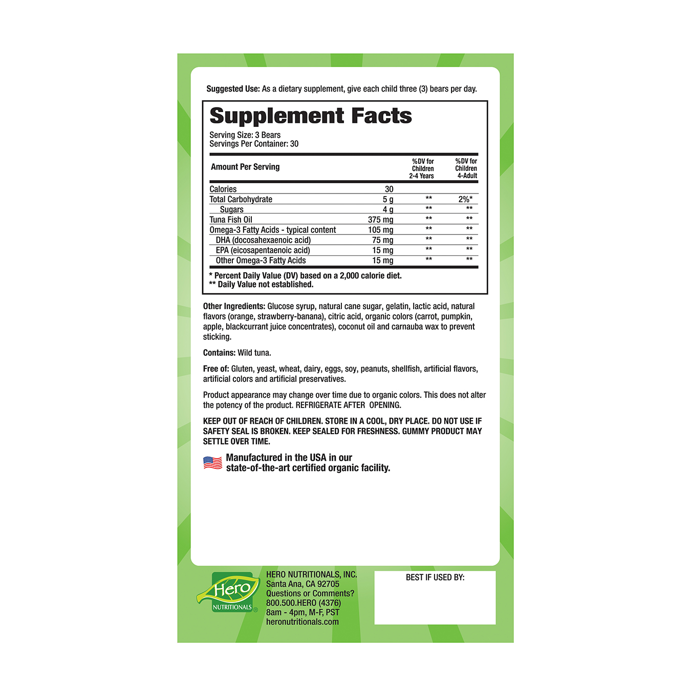 Yummi Bears- Omega 3 + DHA