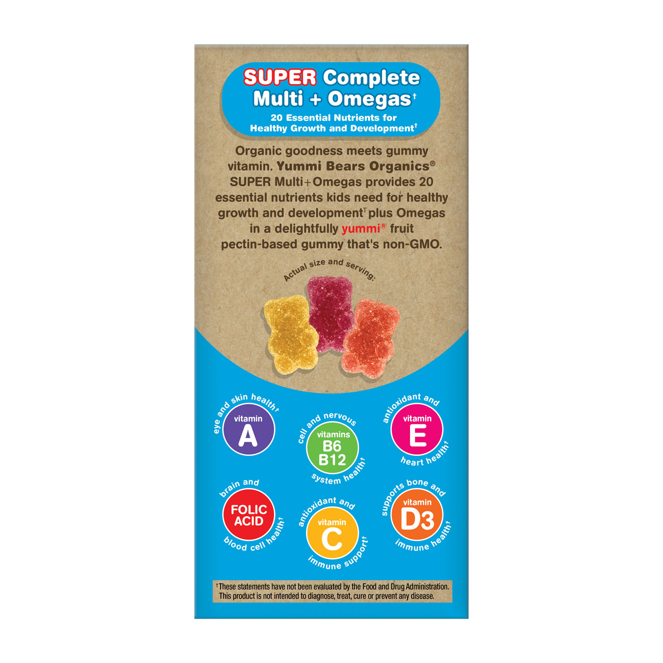 Yummi Bears- Organic Super Complete Multi+Omega