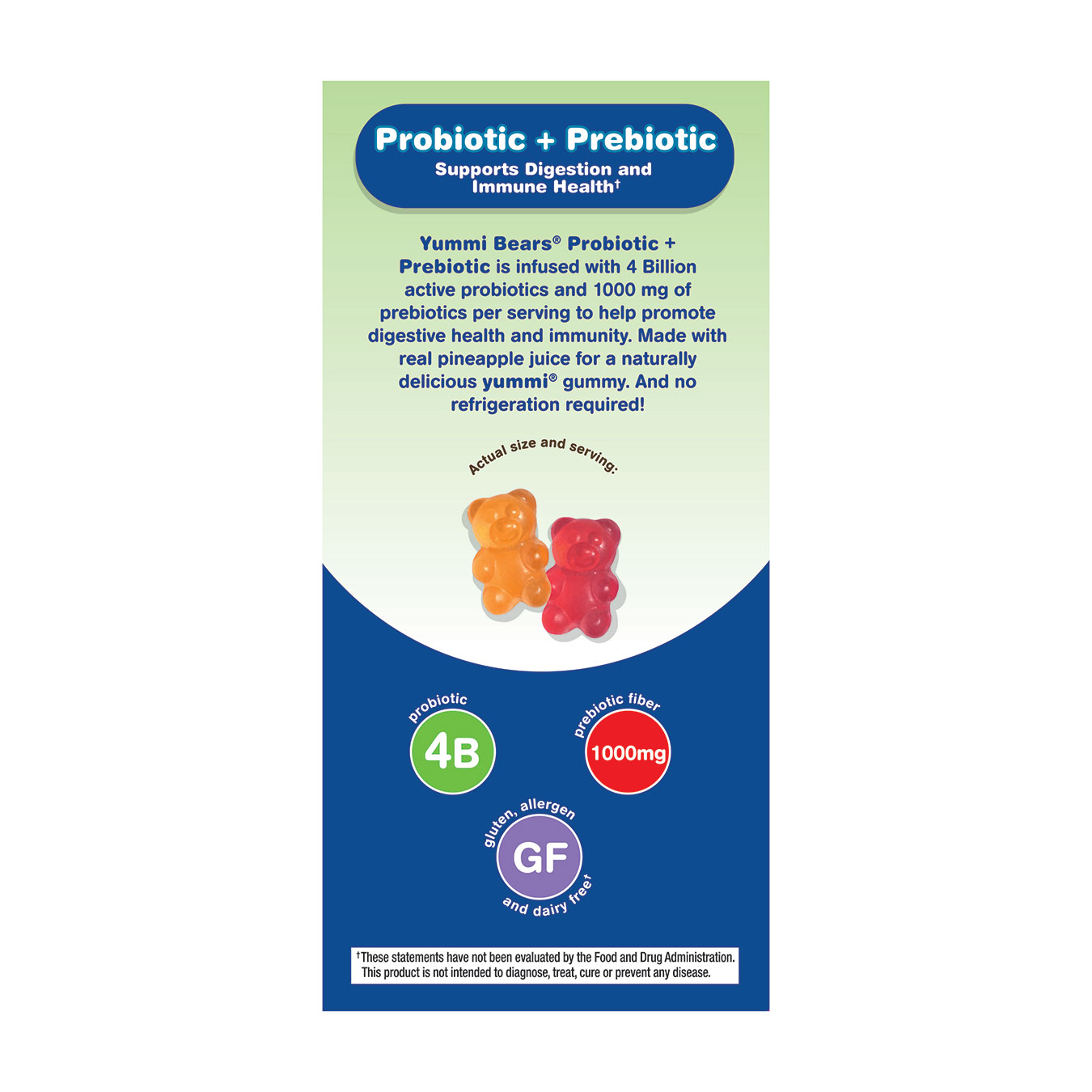 Yummi Bears- Probiotic + Prebiotic