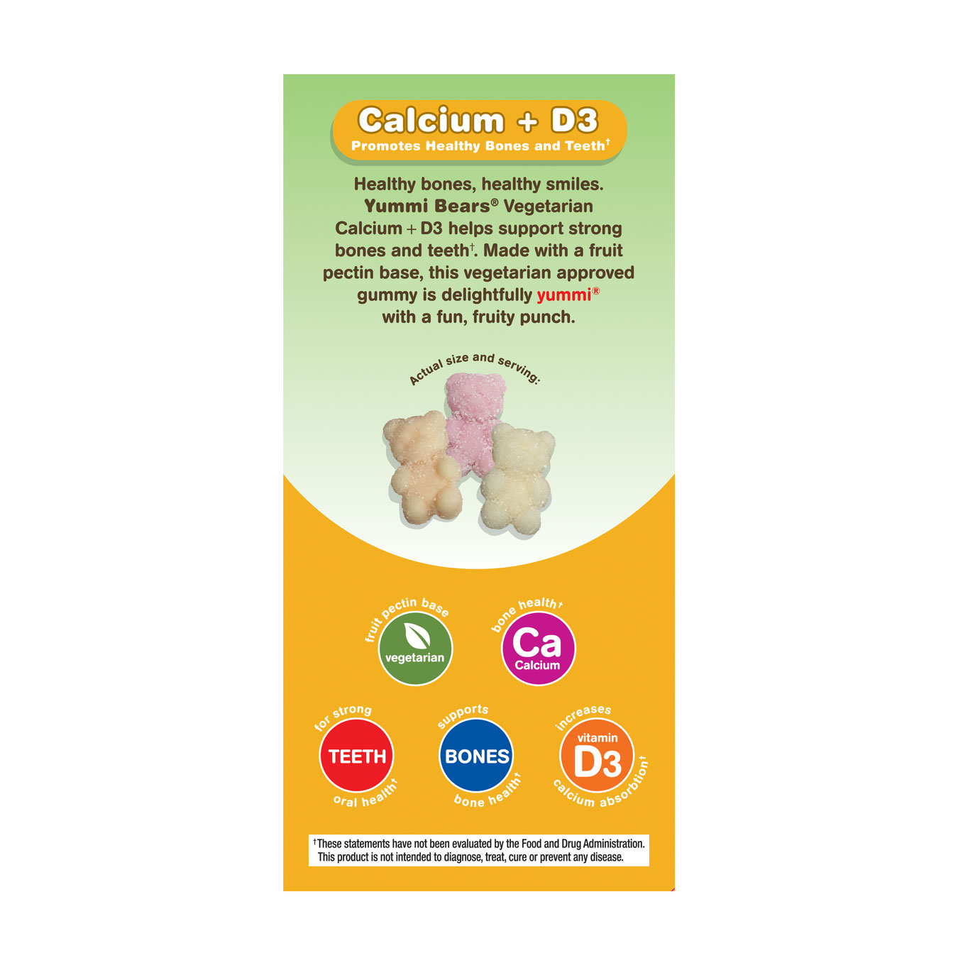 Yummi Bears- Vegetarian Calcium + Vitamin D3
